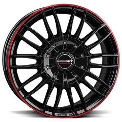 Borbet CW3 Black Gloss Red Ring f&auml;lgar